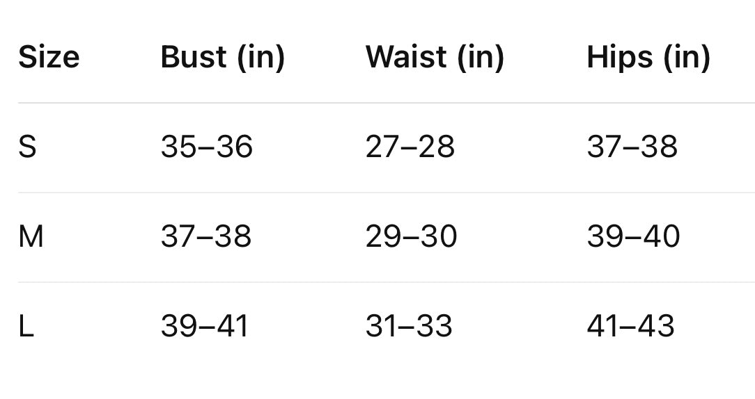 Size Guide